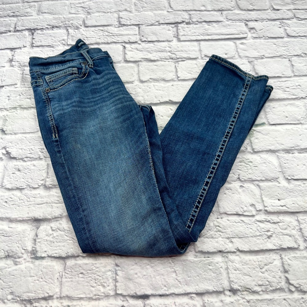 BKE Alec Straight Leg Mens Jeans 29x34 Light Wash Stretch Denim KS-018